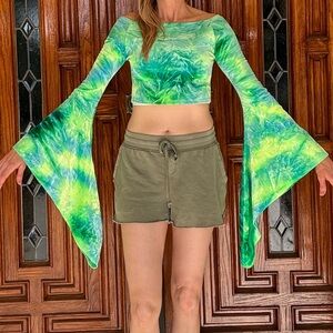 Tie dye festival top size S.